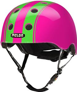 Melon Double fietshelm (Kleur: groen/roze, 