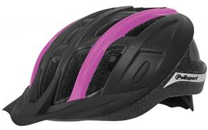 Pol isport ride in fietshelm l 58-62cm zwart/fuchsia