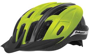 Pol isport ride in fietshelm l 58-62cm fluor geel/zwart