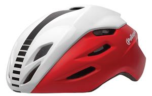 Polisport helm aero road mat rood/glans wit/zwart m 55-58cm