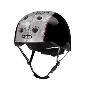 Melon helm Aviator XL-XXL (58-63cm) zwart/grijs