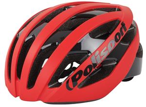 Polisport light pro fietshelm m 52-58cm mat rood/zwart