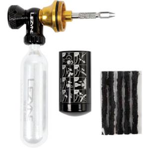 Lezyne Tubeless CO2 Blaster Repair Kit - Black-Gold}  - Without CO2 Cartridges}
