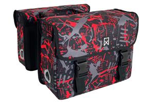 Willex Dubbele fietstas 34L FIRE