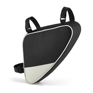 Fiets frametas polyester 600D zwart 20 cm - Handige compacte fietstas - Verstelbare klittenband strips