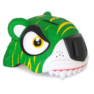 Crazy Stuff Kinderhelm / Fietshelm Groene Tijger / Green Tiger Small 49-55 cm