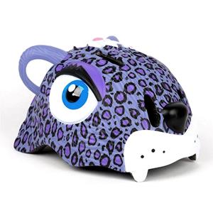 Crazy Stuff Kinderhelm / Fietshelm Paarse Luipaard / Purple Leopard Small 49-55 cm