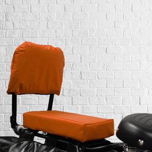 Flo en Zo Fietskussen Pakket Oranje met rugleuning en voetsteuntjes