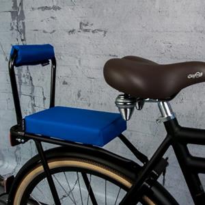 ohmiomine Bagagedragerkussen Fietskussen Konings Blauw