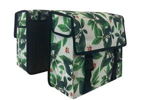 Willex Dubbele fietstas Metropolis 34L Green Leaves