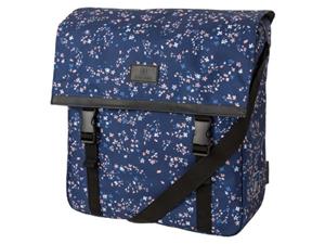 FastRider Enkele fietstas Shopper Nara Mini Flower Blauw 17L