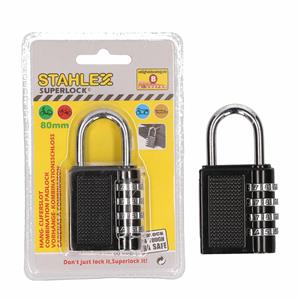 2 Stuks hangsloten / cijfersloten - 88 mm - 4-cijferig