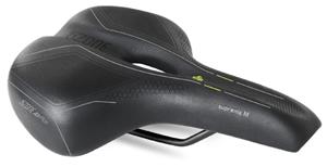 Selle bas Fietszadel sano Suprema 5zone EL Heren met elastomere demping - zwart