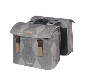 Basil Dubbele fietstas Elegance MIK 40-49L Chateau Taupe