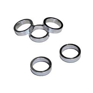 Balhoofdtussenring spacer alu 8mm 1 zilver p/5