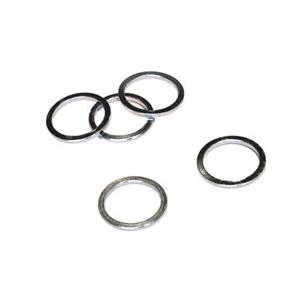 Balhoofdtussenring spacer alu 3mm 1.1/8 zilver p/5