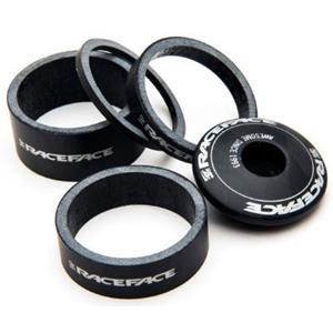 Race Face Steuersatz Spacer Set (Carbon) - Schwarz}  - 1.1/8"}