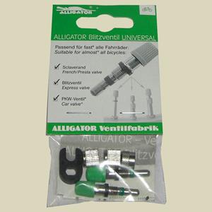 Aligator ventiel-set universeel dv/av/sv