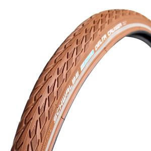 Schwalbe buitenband 28x1 5/8x1 3/8 (37-622) delta cruiser bruin reflex