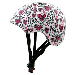 Kiddimoto Kinder Fietshelm Love Medium ( 53-58 cm)