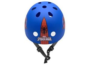 Marvel skatehelm spider-man blauw/rood maat 54/60 cm