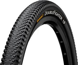 Buitenband Continental DoubleFighter III 26 x 1.90"" / 50-559 - zwart met reflectie