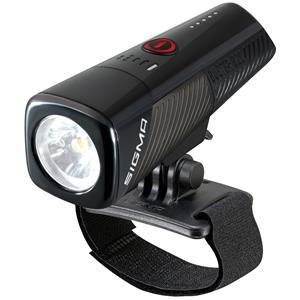 Sigma koplamp Buster 800 LED helmhouder -Li-ion accu USB