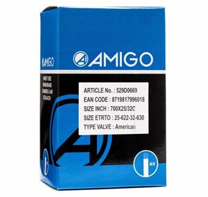 AMIGO Binnenband 28 x 1.00 1.25 (25/32 622/630) AV 48 mm