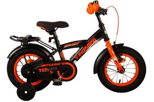 Volare Thombike 12 Inch 21,5 cm Jongens Terugtraprem Zwart/Oranje