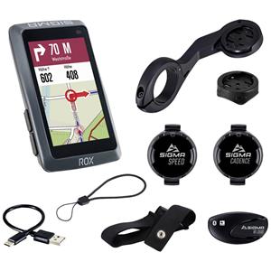 Sigma ROX 12.1 EVO Sensor Set - Night Grey Fahrrad-Navi Fahrrad Europa Bluetooth, GPS, GLONASS