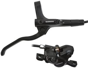 Shimano schijfremset achter MT200 zwart