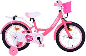 Volare Kinderfahrrad Ashley Fahrrad für Mädchen 16 Zoll Kinderrad in Rosa/Rot