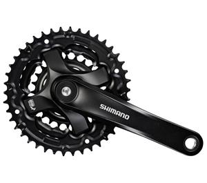 Shimano Crankstel Tourney FC TY501 42 34 24 175mm zwart