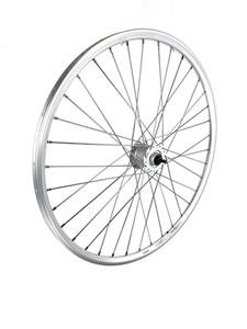 Avada Voorwiel 28 inch 622 zilver naafdynamo rvs spaak