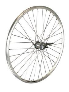 Avada Achterwiel 28 inch 622 zilver 3v remnaaf rvs 13