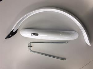 Euro Stel spatborden 24 inch 58mm pvc wit fender