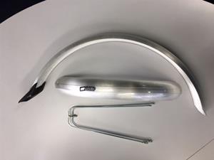 Euro Stel spatborden 20 inch 58 pvc zilver fender