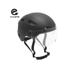 Falkx Helm vizier 61-63 cm matzwart