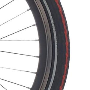 Deli Tire Tire Buitenband SA-206 22 x 1.75 zw oranje streep refl