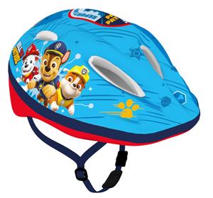 Fietshelm jongens blauw/rood