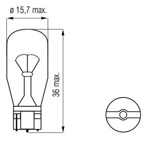 Bosma Lamp 12V-10W WEDGE-T15