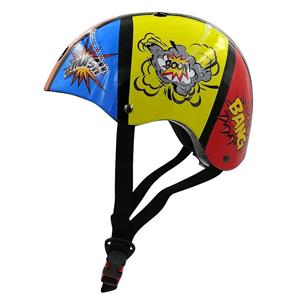 Kiddimoto Kinder Fietshelm Comic Medium ( 53-58 cm)