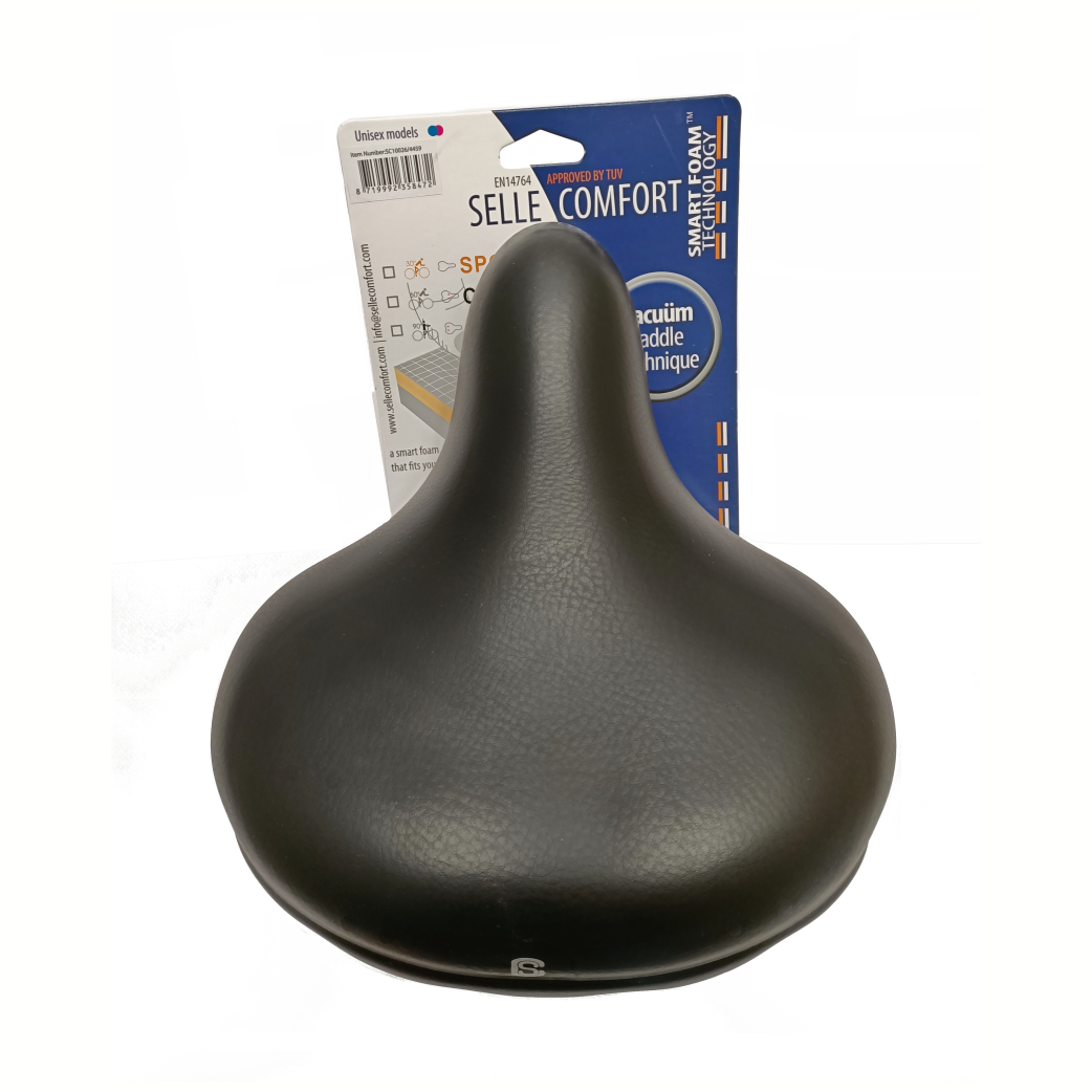 Selle Comfort zadel retro xl. met smart foam techniek, zonder strop.