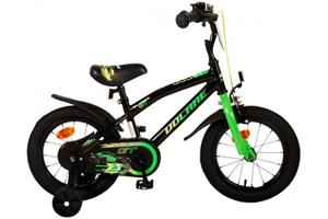 Volare Kinderfahrrad Super GT für Jungen 14 Zoll Kinderrad in Grün Fahrrad