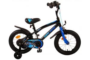 Volare Kinderfahrrad Super GT für Jungen 14 Zoll Kinderrad in Blau Fahrrad