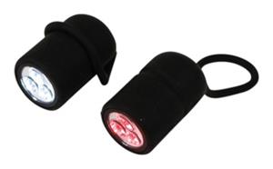 Dresco Verlichtingset led 6,5 x 6 x 3,5 cm 2 Delig Zwart