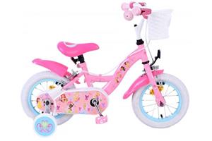 Disney Princess Kinderfiets Meisjes 12 inch Roze Twee Handremmen