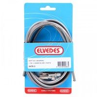 Elvedes Versnellingskabelset 1700 / 2250 mm universeel Sturmey Archer RVS zilver (op kaart)