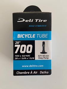 Deli Tire Tire binnenband dv17 28 inch 28x1 5/8x1 3/8 37/42-622 45 mm