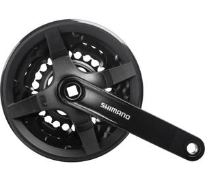 Shimano Crankstel 6/7/8 speed Tourney FC-TY301 met 150mm crankarm 42 x 34 x 24T zwart